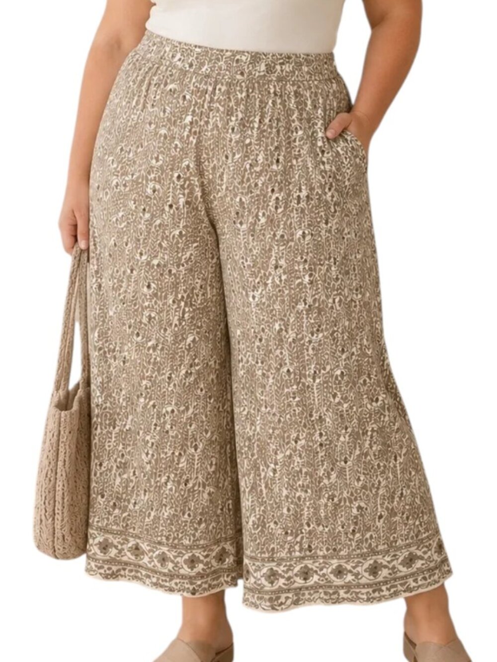 NEW Max Studio Palazzo / Wide Leg Rayon Pants | 3X